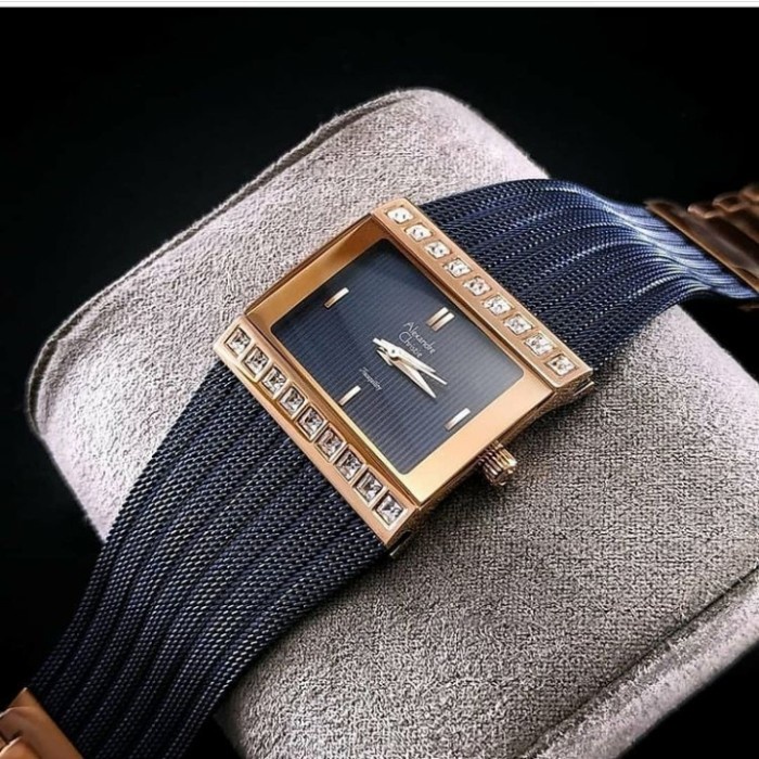 ✅New Jam Tangan Alexandre Christie Original Wanita Ac2561 / Ac 2561 Blue Diskon