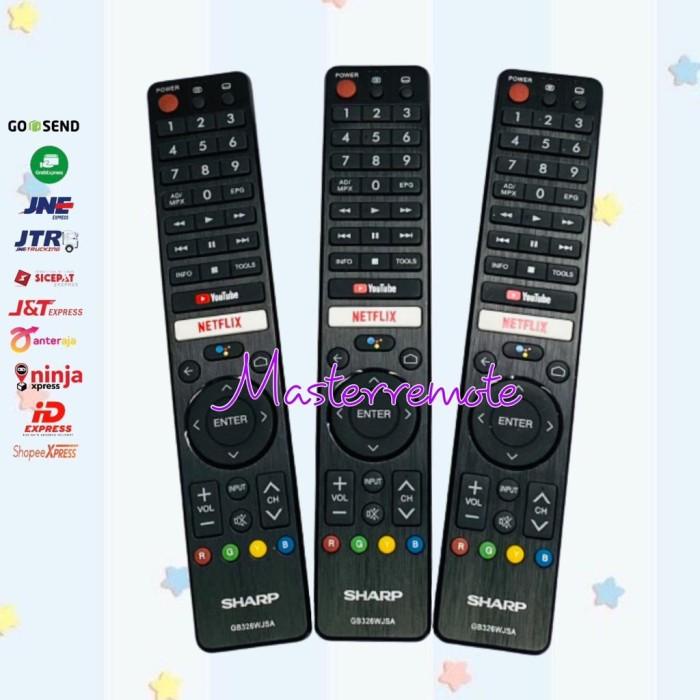 Remot Remote Tv Sharp Smart Tv / Sharp Android Tv Gb346Wjsa Original
