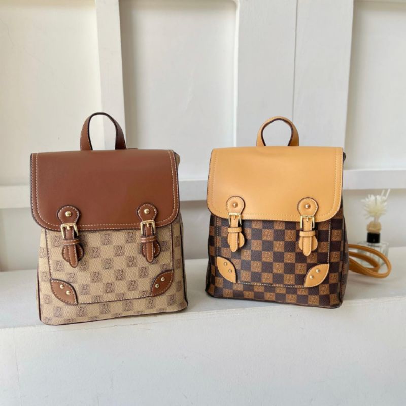 Tas Ransel beibaobao bear coklat beige bei bao bao