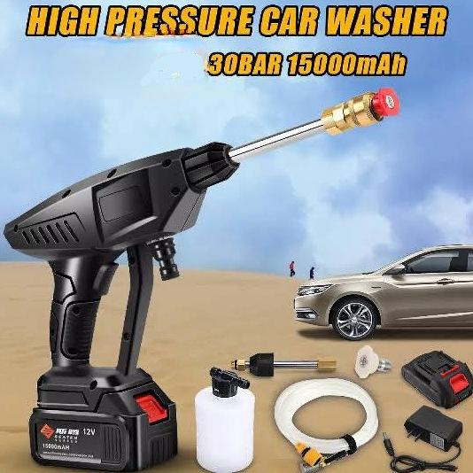 SEATN Mesin Pompa Cuci Mobil Cordless Baterai Semprot High Pressure