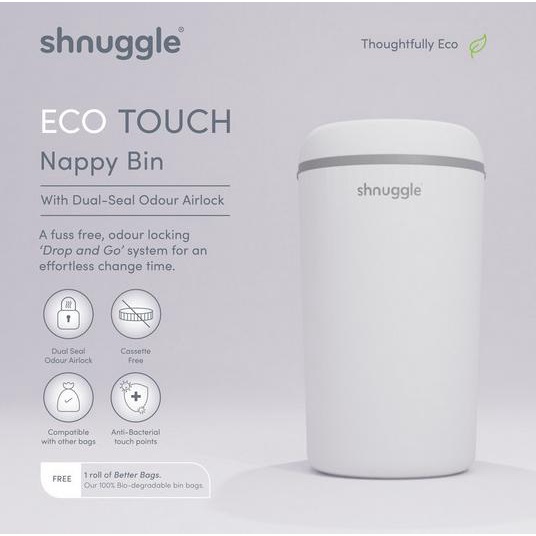 Shnuggle Eco Touch Nappy Bin - Tempat Sampah Popok Diapers Trash Can