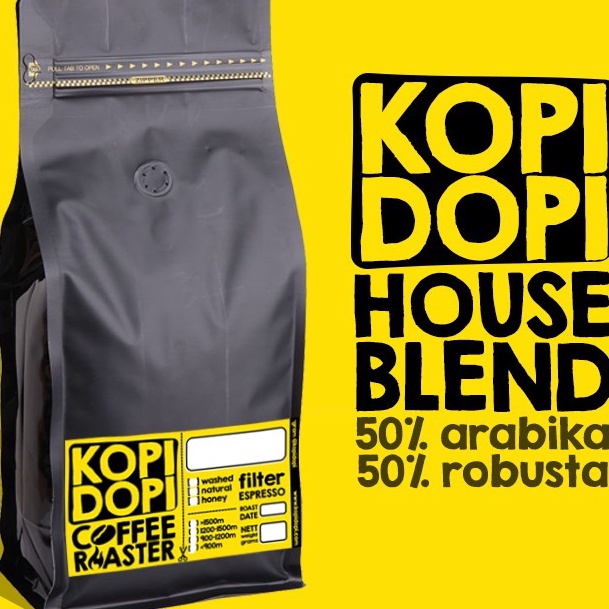 

✨STAR✨ HOUSE BLEND Espresso Es Kopi Susu 50 50 Arabika Robusta Lampung 1kg gas !!