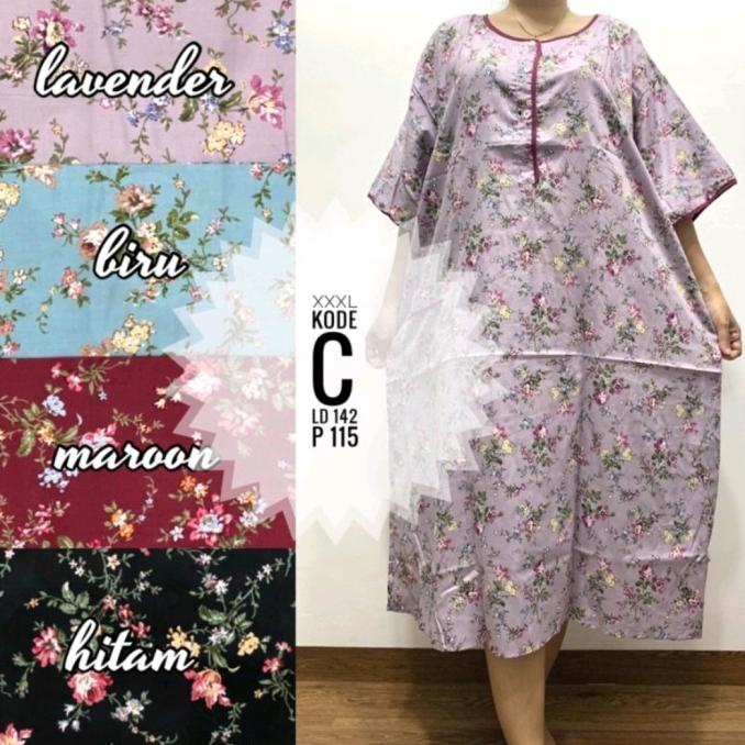 Daster Size Xxxl Katun Jepang Sabata Busui Bumil Jumbo Home Dress Berkualitas