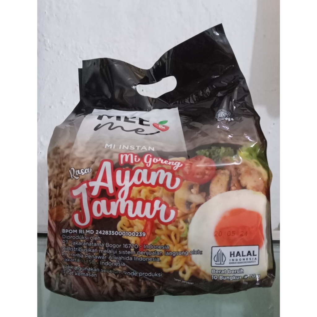 

Mee & Mie Ayam Jamur isi 10 sasat HNI - HPAI mie herbal mie instans sehat