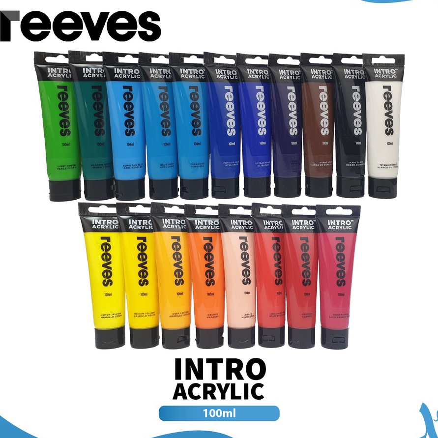 

[A17✮] Cat Akrilik Reeves Intro 100ml Acrylic Paint Color.!!
