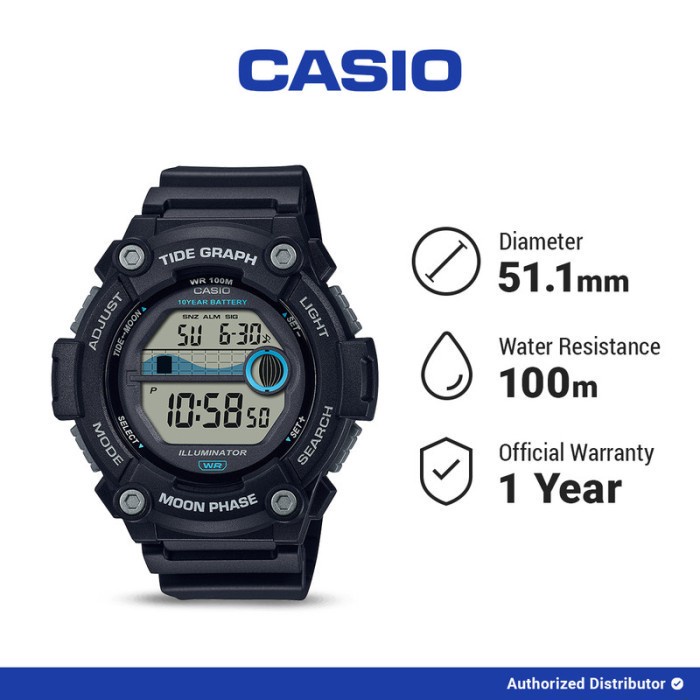 [READY INSTANT] Casio Jam Tangan Pria Digital Original WS-1300H-1AVDF