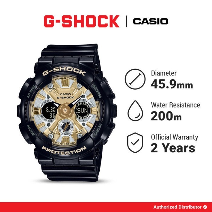 [READY INSTANT] G-Shock Jam Tangan Wanita GMA-S120GB-1ADR Analog Original