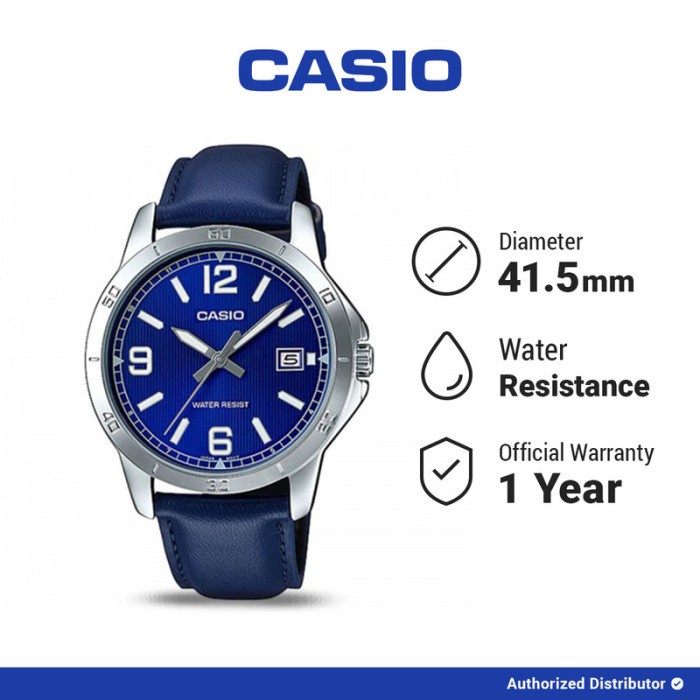 [READY INSTANT] Casio Jam Tangan Analog Pria MTP-V004L-2BUDF