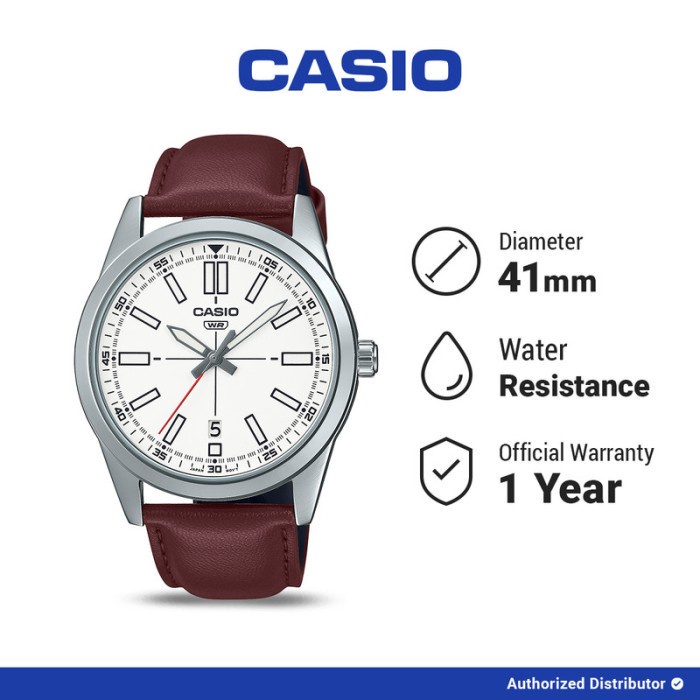 [READY INSTANT] Casio Jam Tangan Pria Analog MTP-VD02L-7EUDF Original