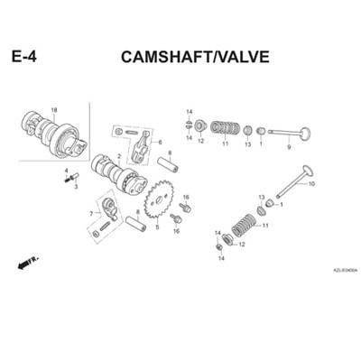 Arm Comp Ex Valve Rocker BeAT Karbu - 1444AKVY960 ORIGINAL
