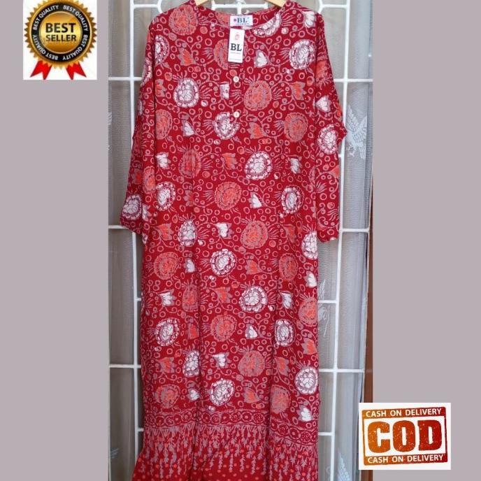 New Longdress Busui Daster Batik Solo Bl Ld 120 Lengan Panjang Limited Edition