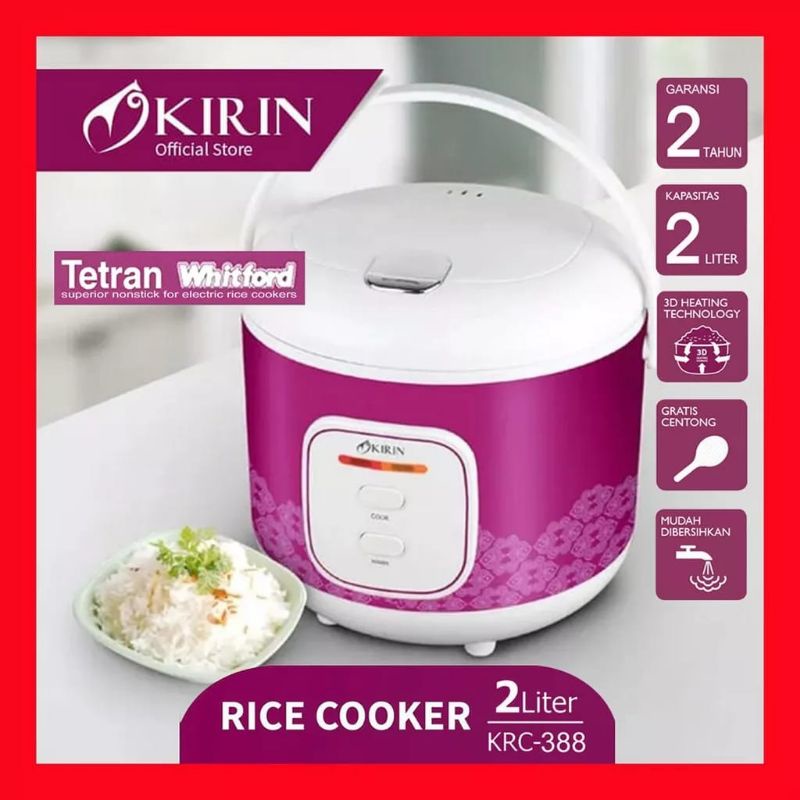 KIRIN Rice Cooker 2 Liter KRC 388