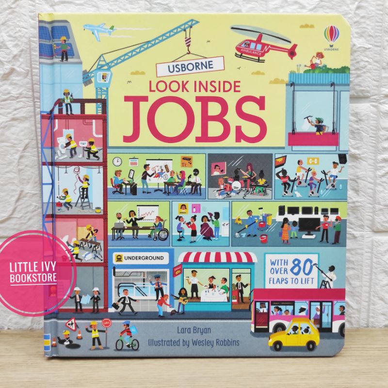[ORI] Usborne Look Inside Jobs. Buku Anak Import
