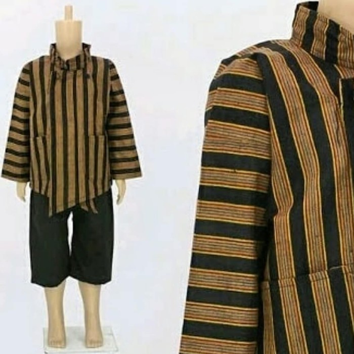Surjan Lurik Baju Jawa Sunan Kalijaga Pakaian Adat Jogja