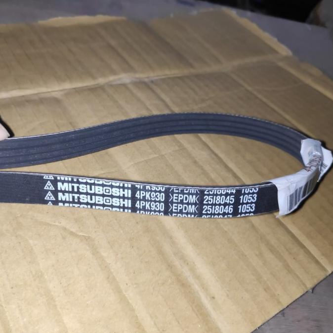 Terbaik MITSUBOSHI Fan belt 4PK930 EPDM tali kipas fanbelt 4PK 930 FORSA (ro00cpt)
