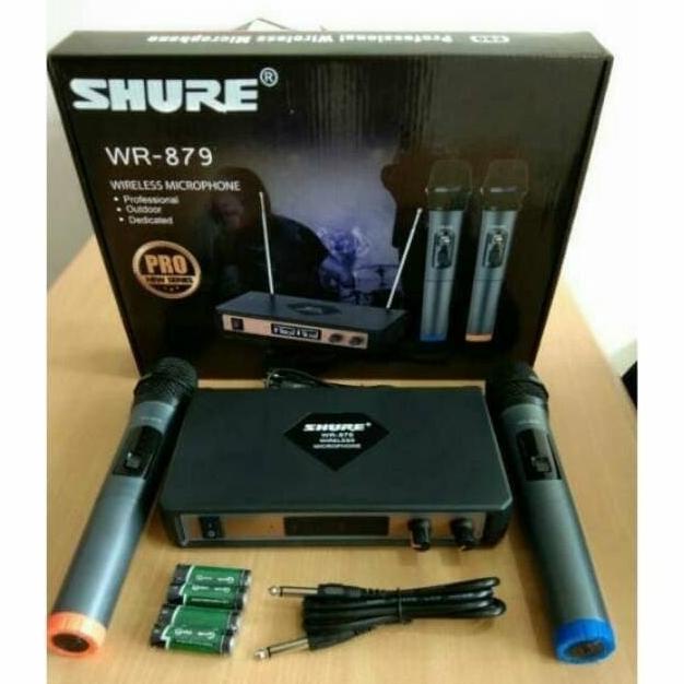TER-UPDATE MIC WIRELESS TANPA KABEL SHURE 879 #ORIGINAL