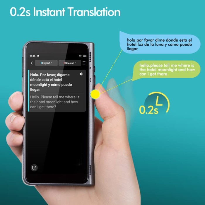 

Fluentalk T1 by Timekettle Handheld 40 Language Translator Device