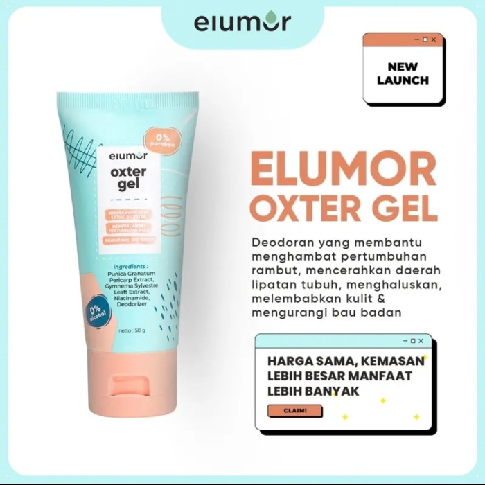 ELUMOR OXTER CREAM ORIGINAL PEMUTIH KETIAK DAN SELANGKANGAN BPOM