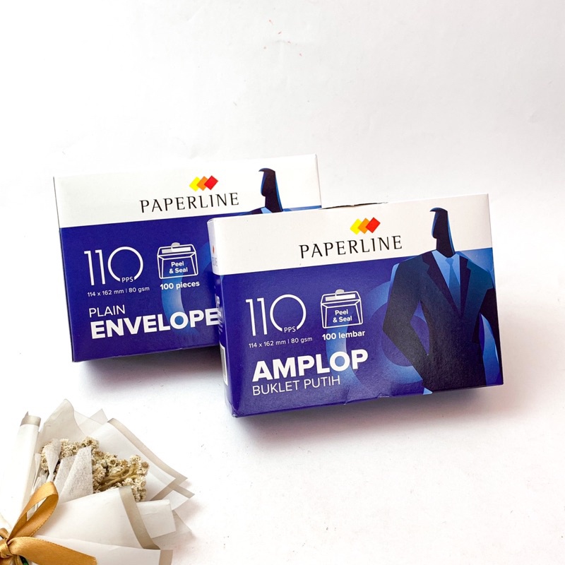 

AMPLOP PAPERLINE NO 110 / AMPLOP PUTIH / AMPLOP UANG / AMPLOP SURAT