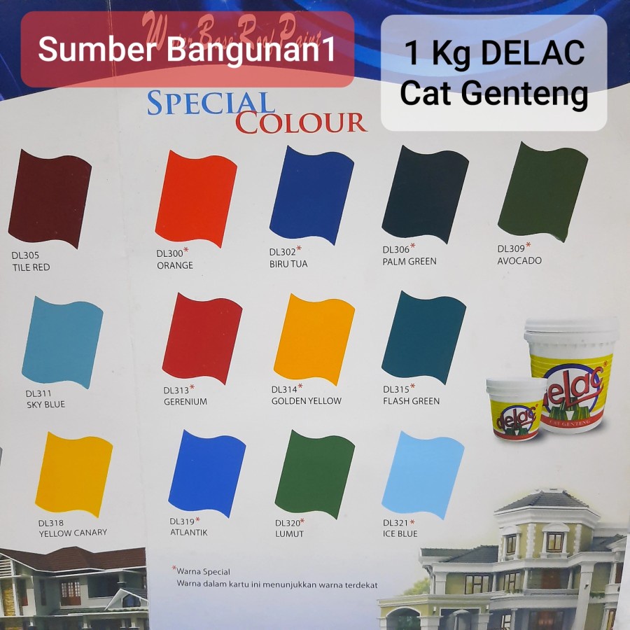 Cat Genteng Delac Tembok Luar Exterior Dinding Rumah Kolam Lapangan
