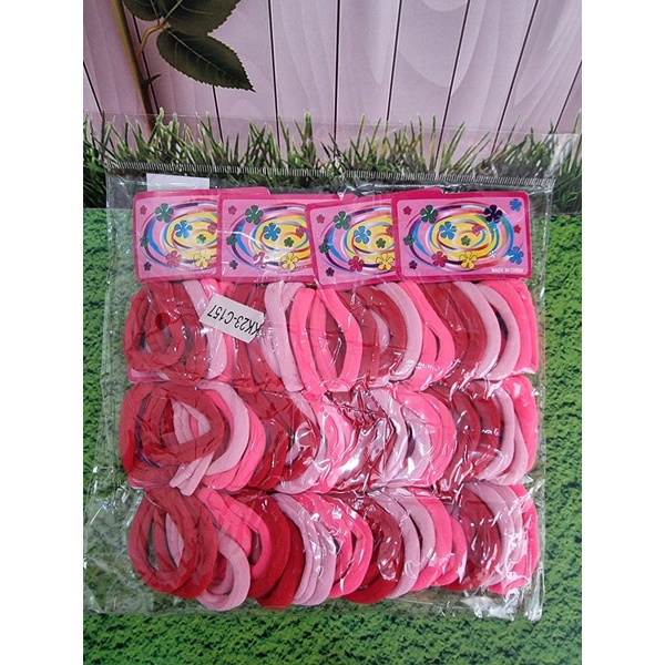 Karet Rambut polos warna pink