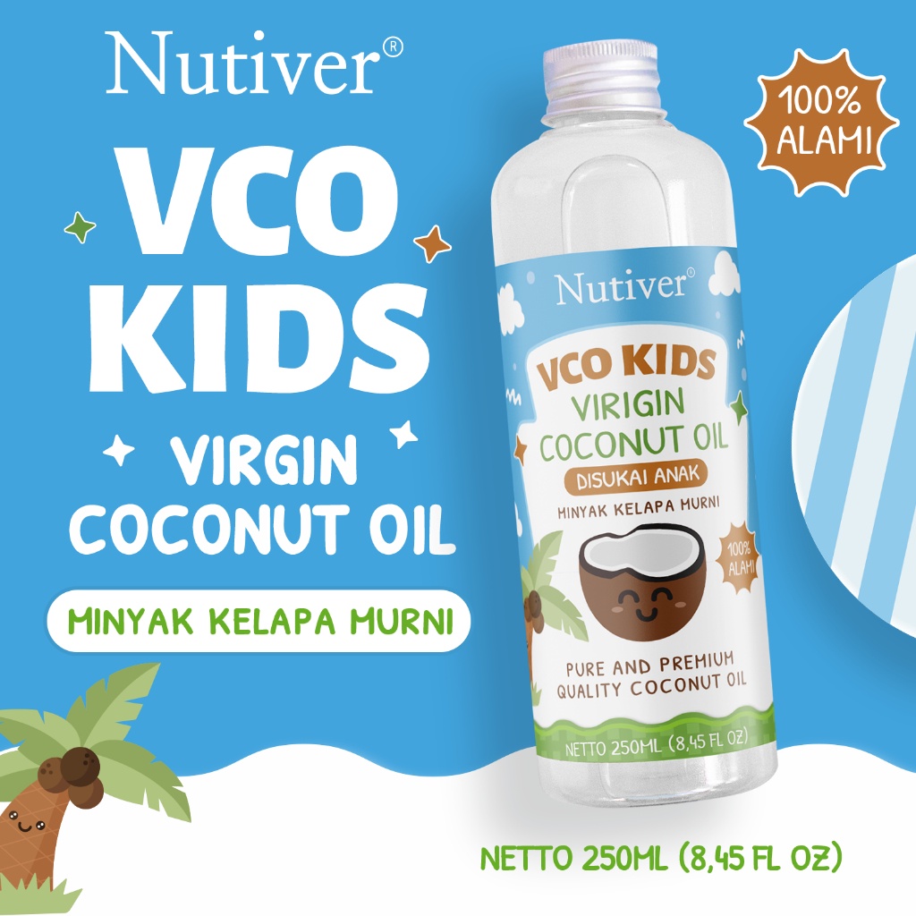 

Nutiver Extra Virgin Coconut Oil Nyak Vco Anak Anak Nyak Kelapa Vco For Kids Virgin Coconut Oil Anak