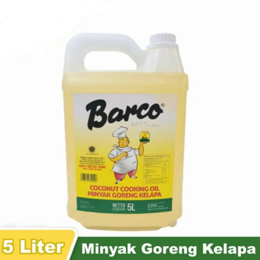 

Kelapa Barco 5L Jerry Can Coconut Oil Non-Cholesterol