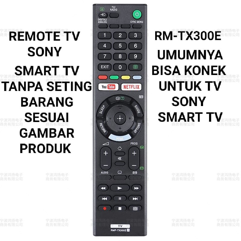 REMOTE TV SONY BRAVIA SMART TV