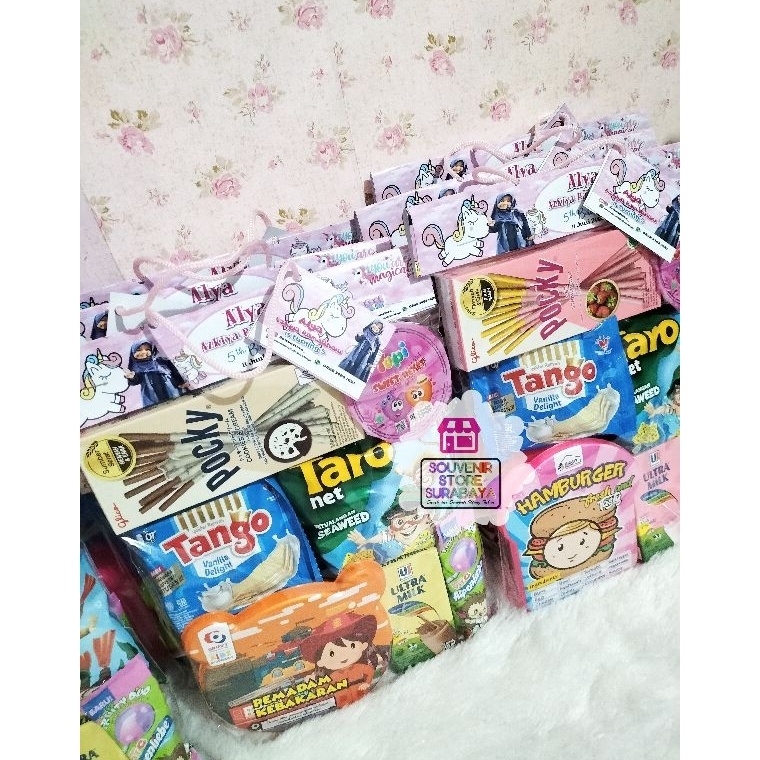 

QJNY0229 Bingkisan Ulang Tahun || Pocky With Mini Lunchbox || Snack Ulang Tahun || Souvenir Snack Ultah Lunchbox Pocky