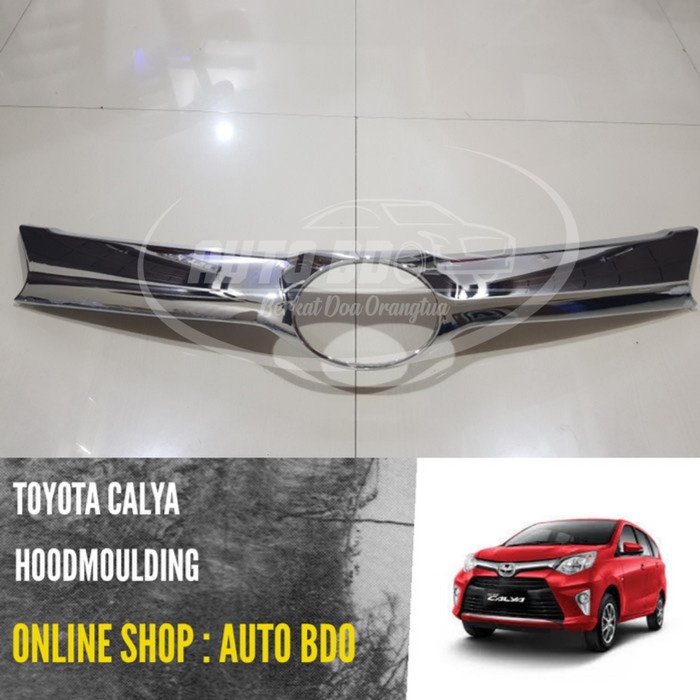 Hood Moulding / HoodMoulding / Cover Grill depan Calya Chrome terbaik