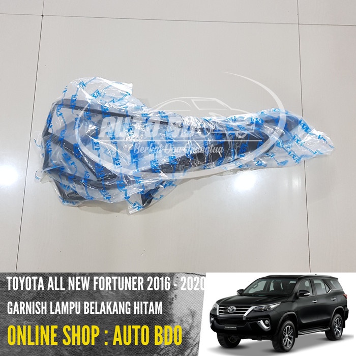 Garnish Lampu Belakang All New Fortuner 2016 Hitam DOP terbaik