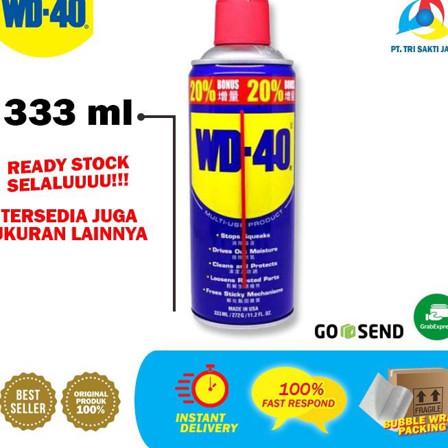 FREE ONGKIR Terlaris WD40 - 333ml Pelumas Anti Karat - PT Tri Sakti Jaya