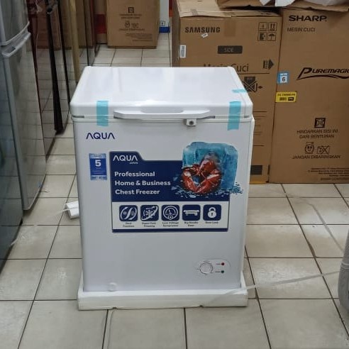 [New Ori] Aqua Chest Freezer / Box Freezer 100 Liter Aqf 100 Limited