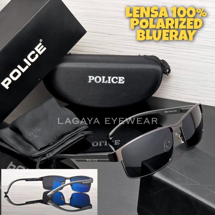 Greenwoods Kaca Mata Hitam Gaya Fashion Police 24 Original Lensa Polarized Bahan