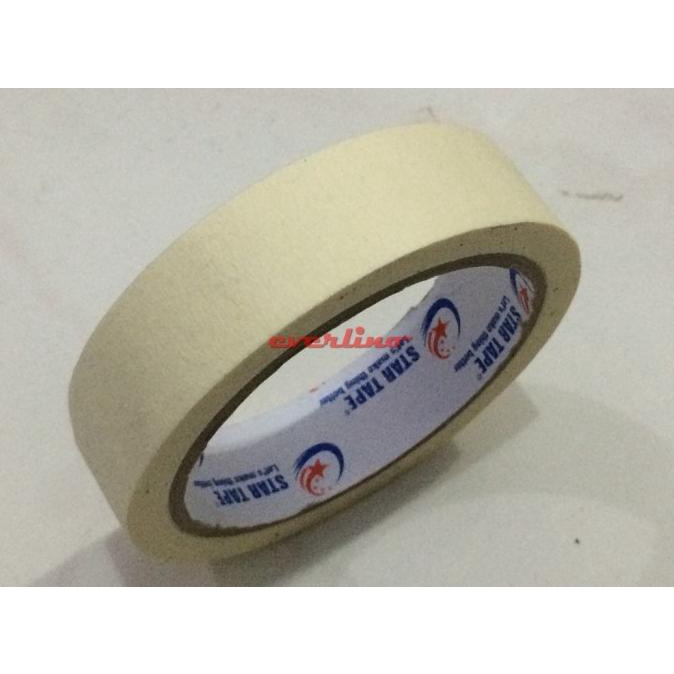 

NEW COD - berkah STAR 24 mm / 1 inch Masking Tape Isolasi Lakban Selotip Kertas |Best produk