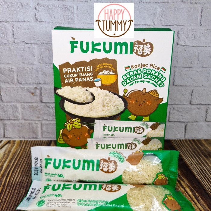 

Fukumi beras porang box sachet shirataki konjac rice instant diet nasi