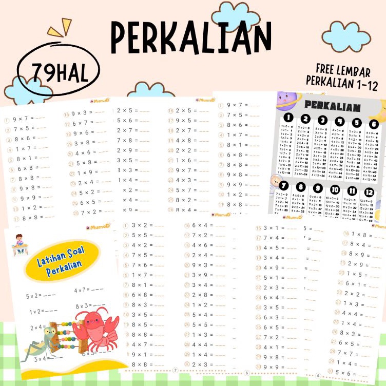 

NRXS1730 soal matematika SD/ latihan soal matematika/ perkalian/ pembagian