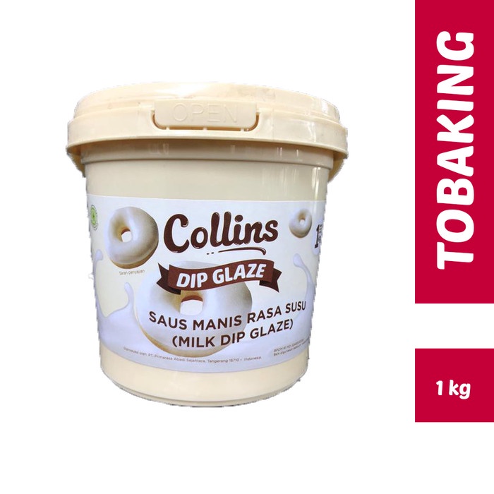 

Collins Dip Glaze 1 kg Topping Kue Donut Pisang