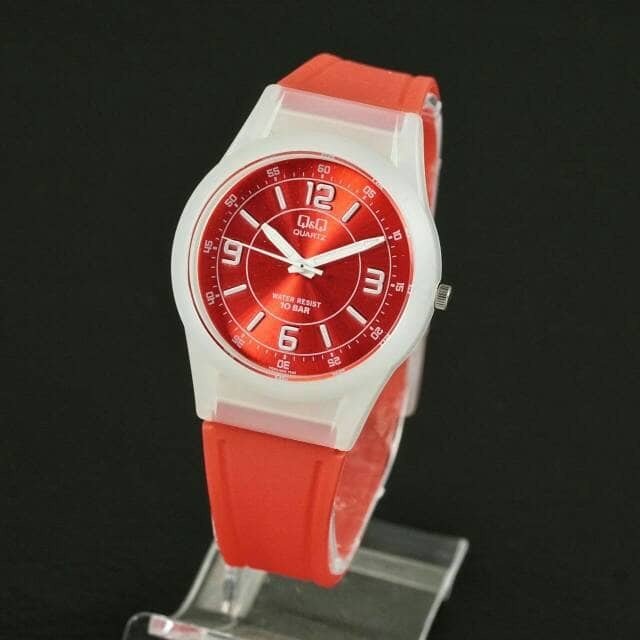 TERLARIS Jam tangan Wanita QQ QnQ Q&Q Original VQ50J - Red /JAM TANGAN ANAK/JAM TANGAN ANALOG/JAM