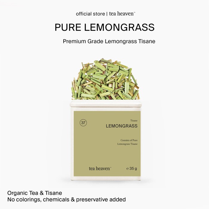 

Pure Lemongrass Tea Heaven Teh Sereh Murni Organik Premium