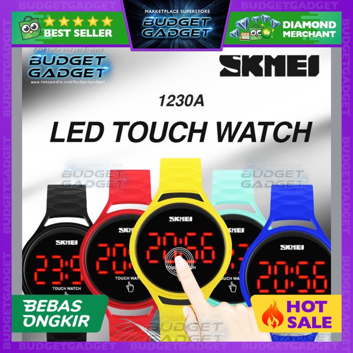 SKMEI Jam Tangan Wanita LED Touch Layar Sentuh Digital - 1230A