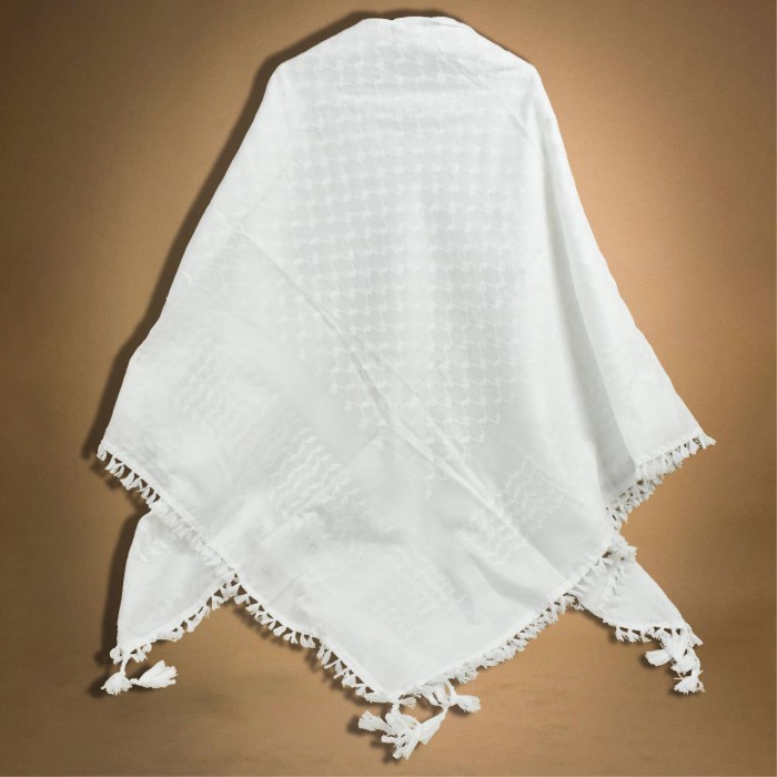 Sorban Sorban almas saudi segi empat koncer - Putih(N2C6) MURAH Sorban Palestina Original Sorban Ara