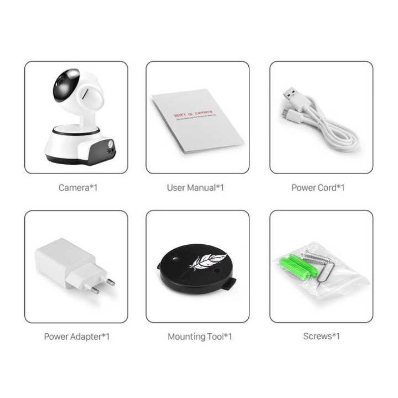 Ip Kamera Cctv Wireles Ip Ni Camera Wifi Smart Net Cam Aplikasi V380 Pro