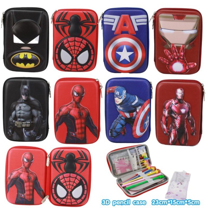 

TEMPAT PENSIL KOTAK HARDCASE SMIGGLE KARAKTER ANAK 3D / TIMBUL 2 SISI