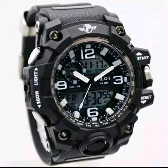 BAYAR DITEMPAT jam tangan pria original pilot karet jam tangan pria super premium ori /JAM TANGAN