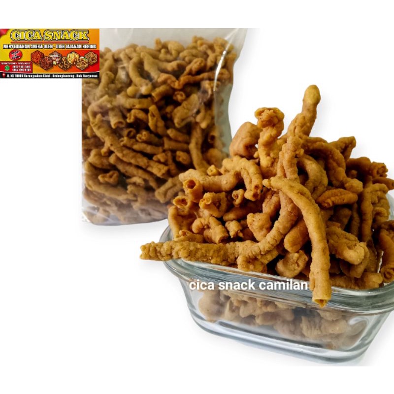 

KERIPIK USUS AYAM 500 GRAM / KRIPIK USUS AYAM GURIH