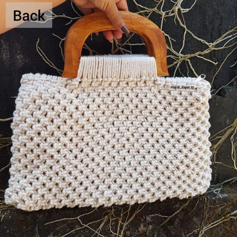 Macrame Bag | Tote Bag Macrame | Tas Rajut Macrame | Tas Kantor | Tote Bag | America Bag