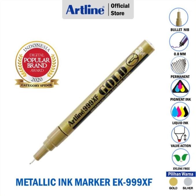

spidol artline metallic permanent marker 0.8mm ek-999xf