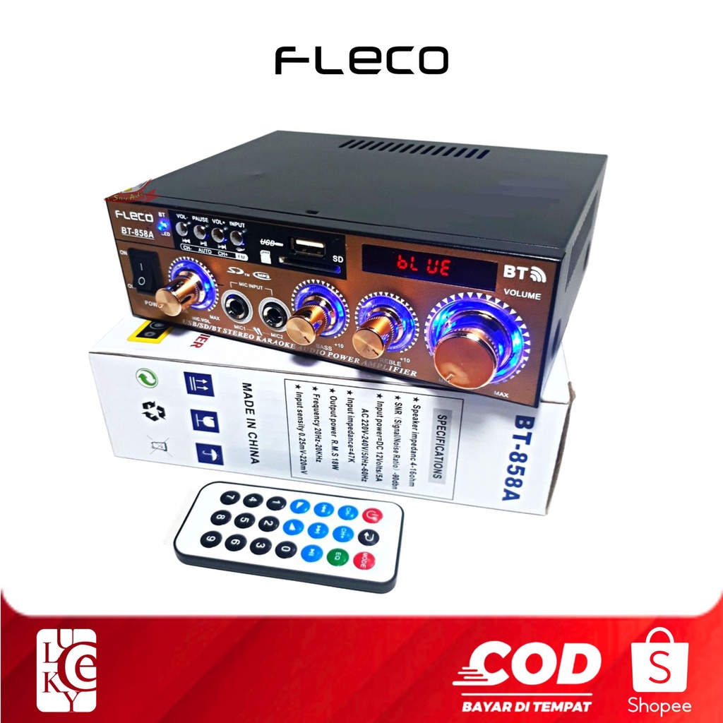 Power Amplifier Fleco Bluetooth BT-858A / Power Amplifier Mini
