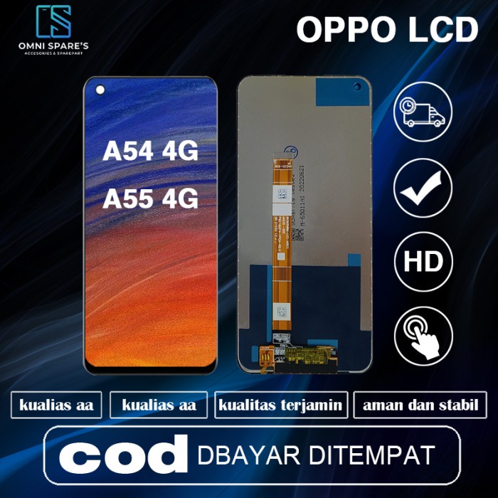 Yodhoba Lcd Touchscreen Oppo A54 4G /Oppo A55 Fullset Touchscreen Original